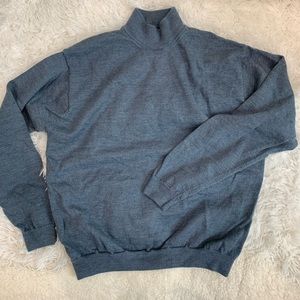 Cutter & Buck Merino Wool Blue Turtleneck